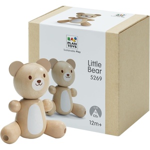 image:imagePlanToys LittleBear Wooden Baby Rattle amp Grasping Toy  Montessori Sensory Development for Coordination Focus amp Auditory Learning  EcoFriendly Infant Educational ToyLittle Bear